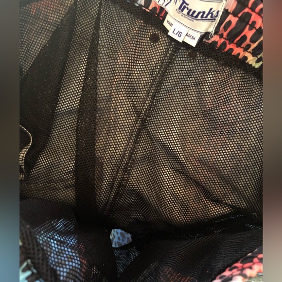 TRUNKS SURF & SWIM CO. NWT MEN’S SWIM SHORT OMBRÉ LEOPARD 3 POCKETS SIZE LARGE - Picture 7 of 8